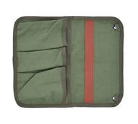 Akozon Organisateur de Rangement Polyvalent pour Accoudoir de Chaise Cam avec Plusieurs Poches pour la Plage et l'extérieur - Sac Suspendu en Toile Légère pour Un Rangement Facile (Vert OD)