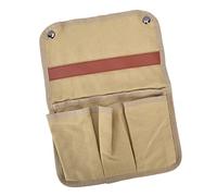 Akozon Organisateur de Rangement Polyvalent pour Accoudoir de Chaise Cam avec Plusieurs Poches pour la Plage et l'extérieur - Sac Suspendu en Toile Légère pour Un Rangement Facile (Kaki)