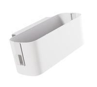 Akozon Organisateur de Rangement Suspendu au Chevet avec Crochets, étagère de Chevet Peu Encombrante pour Téléphones et Livres (White)