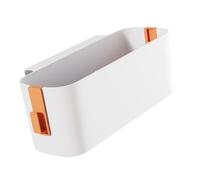 Akozon Organisateur de Rangement Suspendu au Chevet avec Crochets, étagère de Chevet Peu Encombrante pour Téléphones et Livres (Orange)