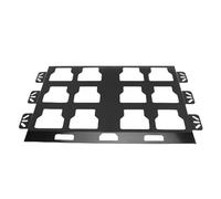 Akozon Organisation de Stockage D'outils de Plaque de Montage en Métal Easy Carry Durable for Truck Garage (BLACK)