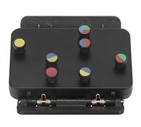 Akozon Outil d'apprentissage des Accords de ukulélé avec 6 Accords à Code Couleur, Conception à Clipser pour les Débutants, Aide à la Pratique, Surface en Silicone pour les Doigts (rappel de ukulélé)