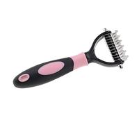 Akozon Outil de Démêlage pour Chiens avec Lames en Acier Inoxydable pour Animaux de Compagnie, Peigne à Nœud Professionnel à 2 Côtés, Brosse pour épilation des Poils de Chien, Outil de Toilettage