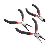 Akozon Outils de Bijouterie à Faire Soi-même, Pince à Nez Aiguille de 4 à 5 Pouces et Mini Ciseaux pour une Trousse d'Outils Complète Faite à la Main