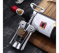 Akozon Ouvre-bouteille de Bière Rouge Multifonction Ergonomique en Alliage de Zinc - Outil pour la Maison