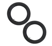 Akozon Paire de Chambres à Air de Vélo 10 X 2 Pouces pour Pneus 10 X 1,90/1,95/2/2,12/2,25 - Tube en Caoutchouc Haute Résistance à la Perforation avec Tige de Valve Coudée à 90° pour Poussettes,