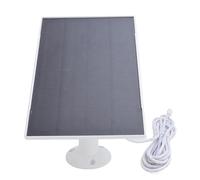 Akozon Panneau Solaire Akozon 8W pour les Caméras de Mangeoires à Oiseaux et de Sonnettes, IP66 Imperméable, Support Réglable à 360 °, Type C & Micro USB Charge pour une Utilisation Extérieure (WHITE)