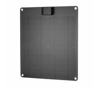 Akozon Panneau Solaire Monocristallin 15W, Charge Rapide, pour Batteries de Voitures, Téléphones, Ordinateurs Portables avec Circuit PWM et Puce de Charge Intelligente, Adaptée à la (1)