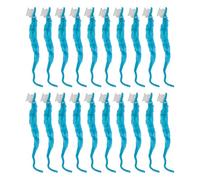 Akozon Paquet de 20 vers Pelucheux Colorés pour des Projets de Bricolage Créatifs, Ornements Doux et Portables, Insectes Idéaux pour Les Jeux Amusants pour Animaux de Compagnie Lors des Fêtes (Bleu