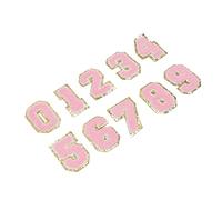 Akozon Patchs Thermocollants pour Vêtements - 10 Patchs Numérotés de 0 à 9 - Repassage de Vestes, Chemises, Chaussures et Sacs