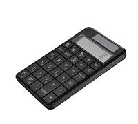 Akozon Pavé Numérique et Calculatrice Compact 2,4 G à 29 Touches avec écran LCD, Récepteur USB pour PC et fonctionnalité à énergie Solaire et à Piles