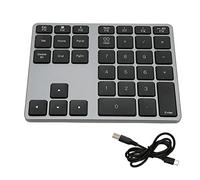 Akozon Pavé Numérique sans Fil, Boîtier en Alliage, Clavier Numérique pour Ordinateur de Bureau, Tablette, 35 Touches, Interrupteur à Ciseaux BT5.0 en Aluminium