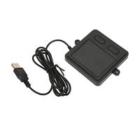 Akozon Pavé Tactile USB Filaire, Design U à 2 Boutons, pavé Tactile Portable Noir pour Ordinateur Portable, Bureau, Maison, Bureau S B Pavé Tactile Filaire Multifonctionnel Haute