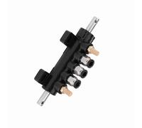 Akozon Pédale de Valve de Commande d'air pour Changeur de Pneu - Type B avec 2 Silencieux, Diamètre de Tuyau de 8 Mm et Construction en Alliage d'aluminium (1)