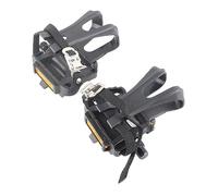 Akozon Pédales de Cyclisme en Nylon 1 Paire avec Clips et Sangles d'orteil pour Les Vélos Fixie et Mountain - Accessoires de Vélo Légers pour Une Adhérence Améliorée