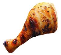 Akozon Peluche Cuisse de Poulet de 20 Cm, Jouet en Peluche Doux, Oreiller | Conception mignonne de pilon frit, matériau en peluche douce, accent de décoration intérieure, accessoire de chambre