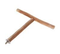 Akozon Perchoirs en Bois, Cages en Forme de T, Amusant, Broyage, Mastication, Exercice, Soulage l'ennui, Support en Bois, Station en T