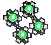 Akozon Perles de Lampe LED Haute Puissance 3 W, Puces de Diode émettrice, Bleu Royal pour Luminaires de Bricolage - Base en Aluminium Brillant 300 Lm pour Lumières Architecturales de Jardin de
