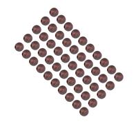 Akozon Perles de Pêche à la Carpe 50 Pièces-Perles de Plate-Forme en Silicone Souple de 6mm pour Une Attraction Améliorée dans la Pêche de Nuit et en Eau Profonde (Brown)