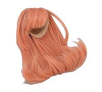Akozon Perne de Poupée Articulée à Balle à l'échelle 1/6 avec Une Frange Coiffure à Haute Température aux Cheveux en Soie pour 15,5 à 17 Cm de Poupées (Couleur de Carotte)