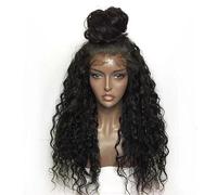 Akozon Perruques Ondulées, Perruques Frontales en Dentelle Profonde Cheveux Brésiliens pour Femmes Noires - Noir Noir 150% densité 24 Pouces, Ajustement Réaliste et Réglable (11)