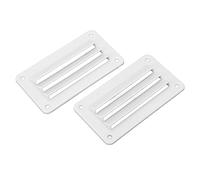 Akozon Persienne D'aération pour Camping-car, Grille de Ventilation en ABS avec Vis de Montage, Sortie D'entrée D'air Universelle pour Bateau, Yacht, Salle de Bain et Bureau (WHITE)