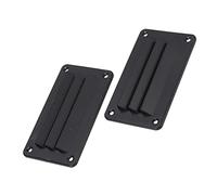 Akozon Persienne D'aération pour Camping-car, Grille de Ventilation en ABS avec Vis de Montage, Sortie D'entrée D'air Universelle pour Bateau, Yacht, Salle de Bain et Bureau (BLACK)