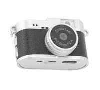 Akozon Petit Appareil Photo Numérique Porte-clés 2K HD Rétro Compact Enregistreur Vidéo Portable pour Enregistrement D'étude de Voyage (Black)