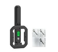 Akozon Petit Détecteur de Métaux avec écran LCD, Détection à 360 °, Détecteur de Trésors Portatif, Suivi de l'or et de l'argent, Alarme Sonore de Vibration, Indicateur de Basse Te (Black)
