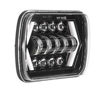 Akozon Phare LED en Alliage D'aluminium Phare LED Carré Lumière Haut/Bas Faisceau Phare Convient Aux Voitures Ou Aux Camions équipés de Phares Carrés de 5 X 7 Pouces