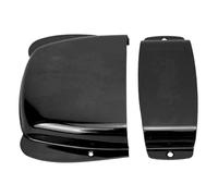 Akozon Pickup Bridge Cover Set for Jazz Bass, Construction en Fer (BLACK) | Ensemble de micros et de ponts en fer, accessoires de basse essentiels pour