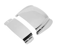 Akozon Pickup Bridge Cover Set for Jazz Bass, Construction en Fer (SILVER) | Ensemble de micros et de ponts en fer, accessoires de basse essentiels pour