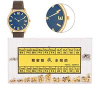 Akozon Pièces de Couronne de Montre Assorties étanches, Accessoires de Remplacement, Kit d'outils de Réparation Complet