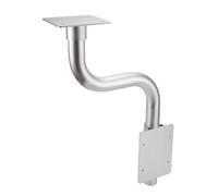 Akozon Pied de Table Amovible pour Camping-Car avec Rotation Complète et Réglage de la Hauteur, Support de Table en Alliage D'aluminium pour Véhicules Récréatifs, Pied de Support Mural (Silver)