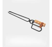 Akozon Pince à Charbon de Bois Portable avec Manche en Bois, Robuste, pour Barbecue, à Bec de Canard, pour la Cuisine en Plein Air et la Cheminée