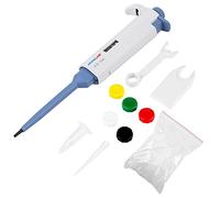 Akozon Pipettes de Transfert pour Liquide Monocanal à Volume Ajustable Outil de Laboratoire 0.5~10ul