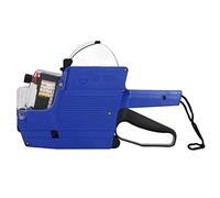 Akozon Pistolet à étiquettes de Prix, Outil de Fixation de Marqueur d'étiqueteuse à 10 Chiffres, 2 Lignes, Adaptable pour Une Utilisation au Bureau et en Magasin de Détail,
