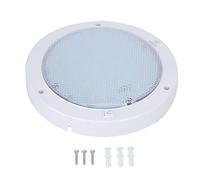 Akozon Plafonnier 42LEDs 12V 9W 840LM Plafonnier rond haute luminosité pour voiture bateau maison(Blanc chaud)