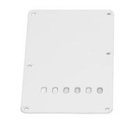 Akozon Plaque de Couverture Arrière de Guitare électrique 2 Pièces Plaque de Couverture Arrière de Guitare électrique 6 Trous Accessoires de Guitare-Instruments de Musique (WHITE)