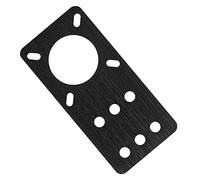 Akozon Plaque de Montage de Moteur Pas à Pas NEMA 17 en Aluminium anodisé pour Imprimantes 3D - Plaque de Montage Noire Réglable pour Systèmes Linéaires à Fente en V