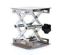 Akozon Plate-Forme de Le e de latoire Table élévatrice de cric de Ciseaux de latoire d' ier Inoxydable de 100X100mm pour l'expérience Biologique Physique Chimique Router Lift