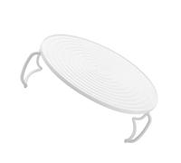 Akozon Plateau de Chauffage et de Cuisson Vapeur pour -ondes, Support Rond | Conception compacte en ABS, idéale pour la cuisson à la vapeur et le chauffage, compatible avec plusieurs cuisines