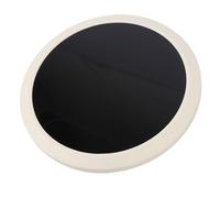 Akozon Plateau de Table Miroir Rond en Acrylique de 550 Mm avec Bord Blanc - Plateau de Salle à Manger élégant pour Camping-Car, Bateau et Yacht avec Installation Facile et Construction