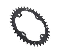 Akozon Plateau de VTT à Manivelle Unique en Alliage d'aluminium 7075 Premium, 104 Bcd, Disponible en 32T 34T 36T 38T, Rouge et Noir (34T)