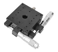 Akozon Platine Linéaire de Précision XY avec Réglage Fin, Conception à Rouleaux Croisés, 80 X 80 X 40 Mm, Idéale pour les équipements de Laboratoire et les Tâches d'alignement Optique