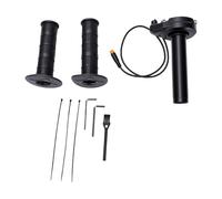 Akozon Poignée D'accélérateur à Torsion Complète, Poignée de Contrôle de Vitesse avec Connecteur à 3 Broches pour Systèmes 12 V-72 V, Support pour Guidon de 22 Mm, Compatible avec les