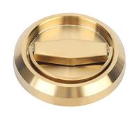 Akozon Poignée de Porte Encastrée, Serrure de Porte en Acier Inoxydable, Tiroir d'armoire, de Placard, Serrure de sécurité (GOLD)