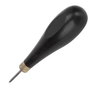 Akozon Poinçon Losange 5mm/6mm Professionnel Manche en Acajou Poinçon Diamant en Cuir de Bois de Santal - Outil de Couture en Cuir Fait à la Main pour Couture de Précision