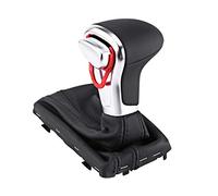 Akozon Pommeau de levier de vitesse, couvercle de pommeau de levier de vitesse en cuir de remplacement soufflet de levier de vitesse pour la transmission automatique A4L Q5 B8