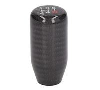 Akozon Pommeau de Levier de Vitesse en Fiber de Carbone, 5 Vitesses, Noir, Toucher Confortable, Surface Lisse, Remplacement pour